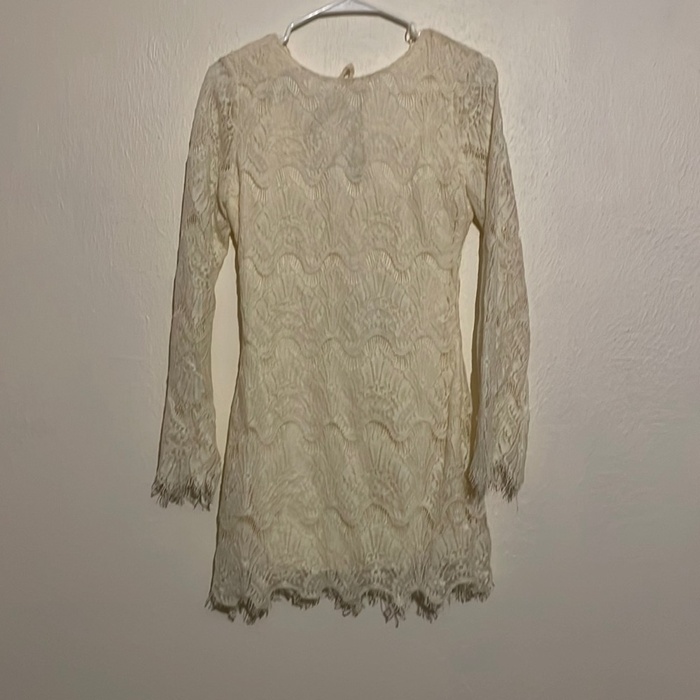 Cream lace dress